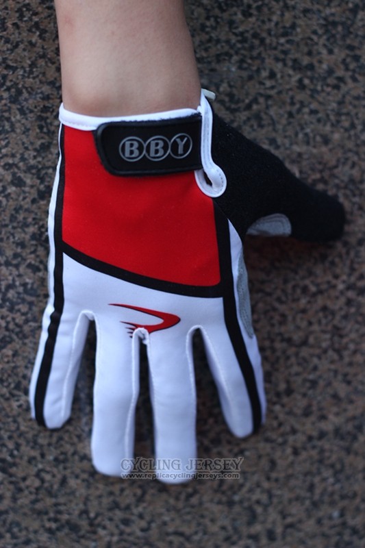 2012 Pinarello Full Finger Gloves Cycling White